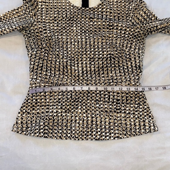 Lord & Taylor Black and Tan 2 Piece Top and Midi Skirt Set Women’s Size M - Picture 12 of 15